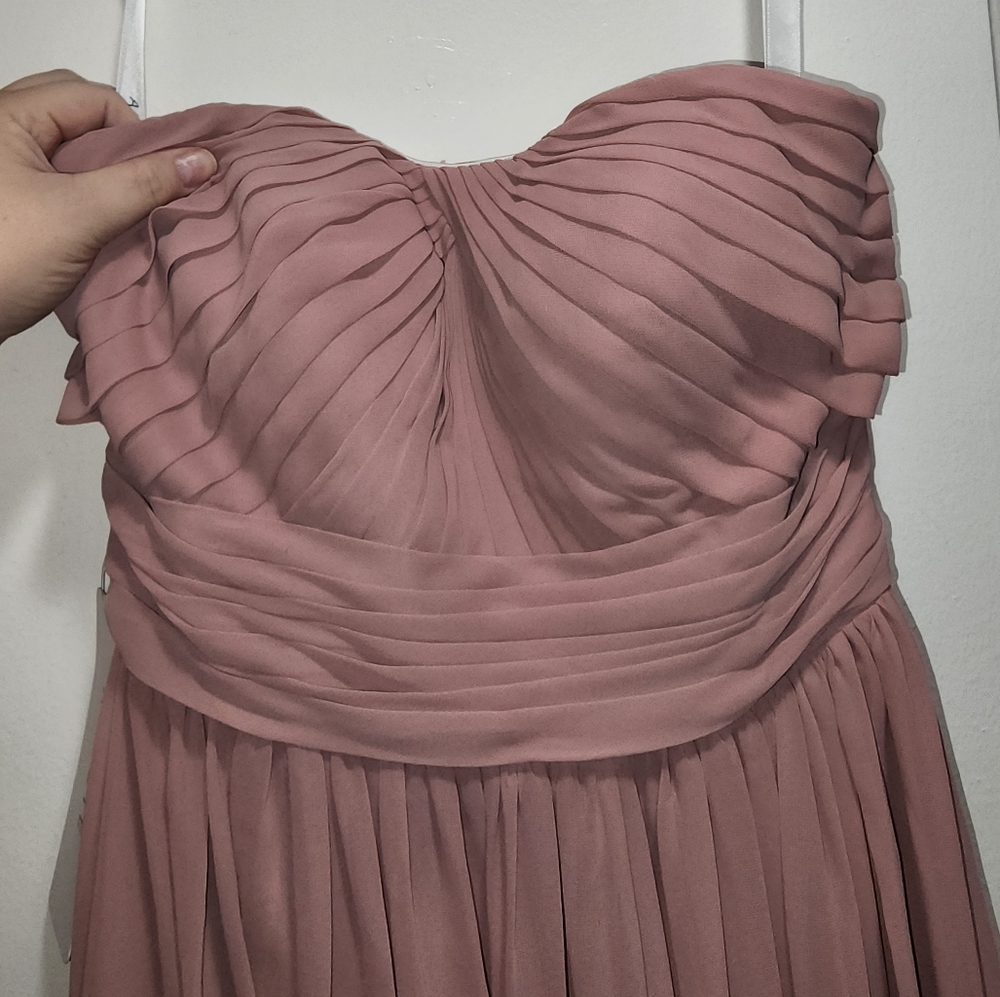 Dusty Rose Bridesmaid Dress Size 8 Milagros